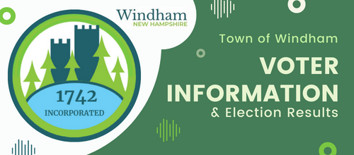 Town of Windham New Hampshire Voter Information and Election Results: click this image to go there now