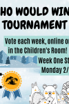 Nesmith Library Who Would Win? tournament graphic